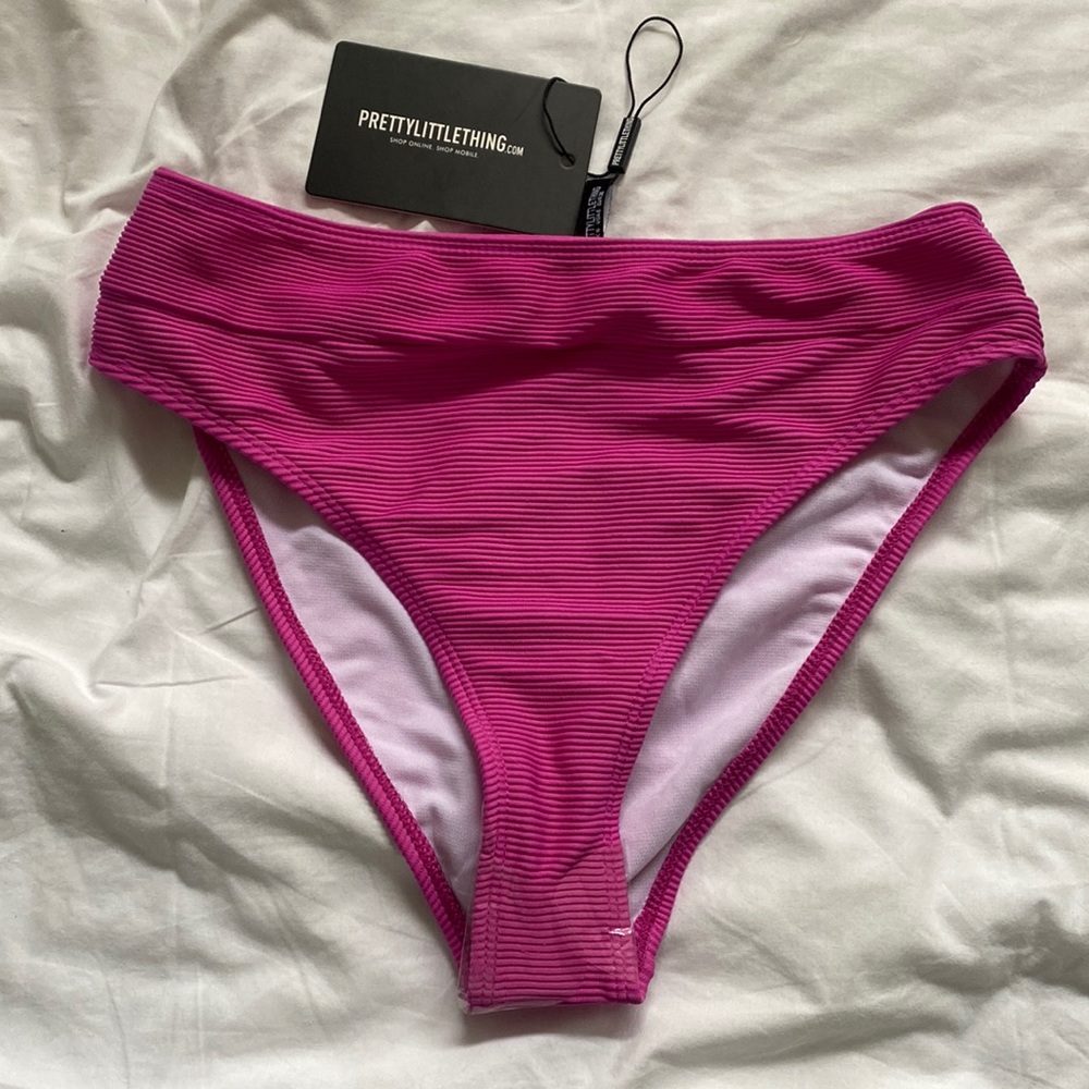 Pretty Little Thing fuchsia purple bikini bottoms 6